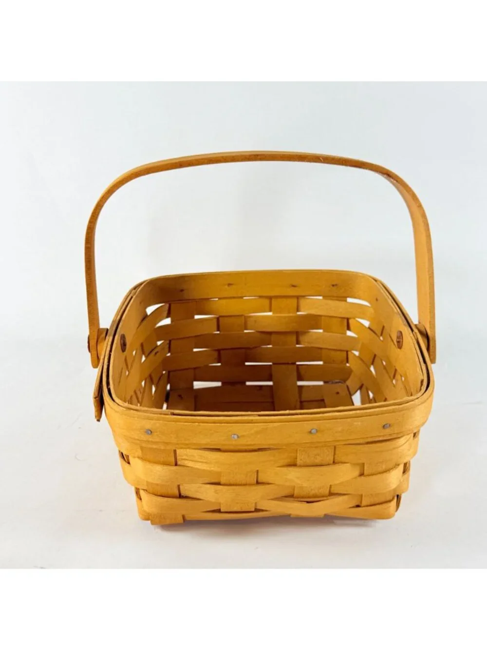 Longaberger 1996,2001 & 2002 Hand Woven Wooden Baskets Square & Rectangular USA
